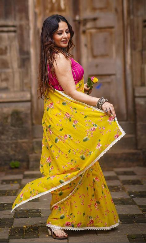 Linen Cotton Saree