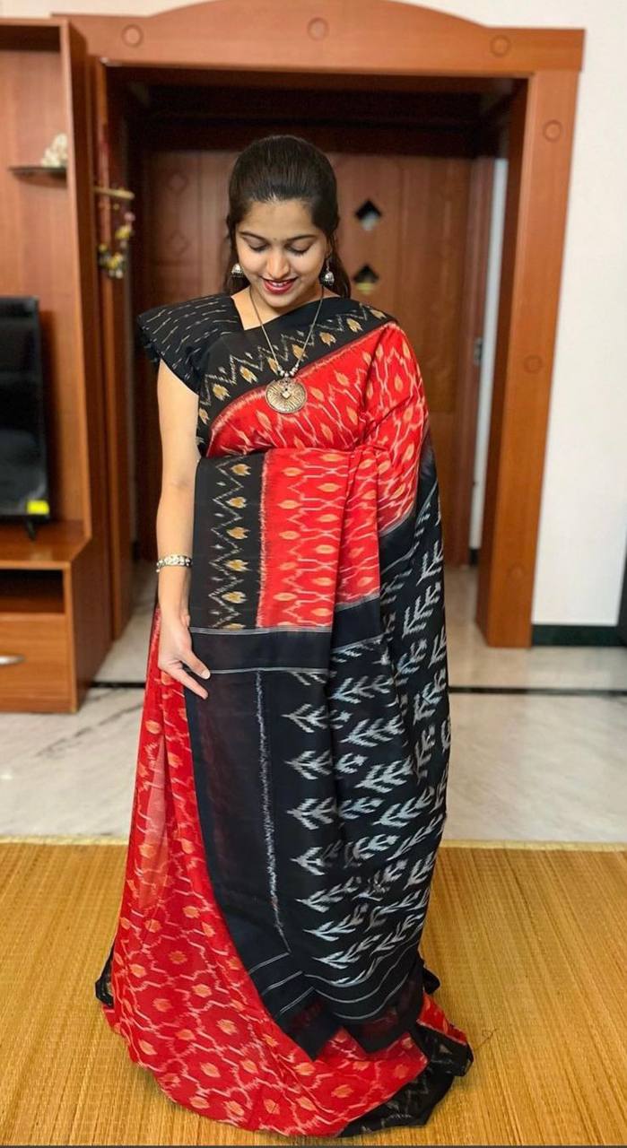 Pure Linen Cotton Saree