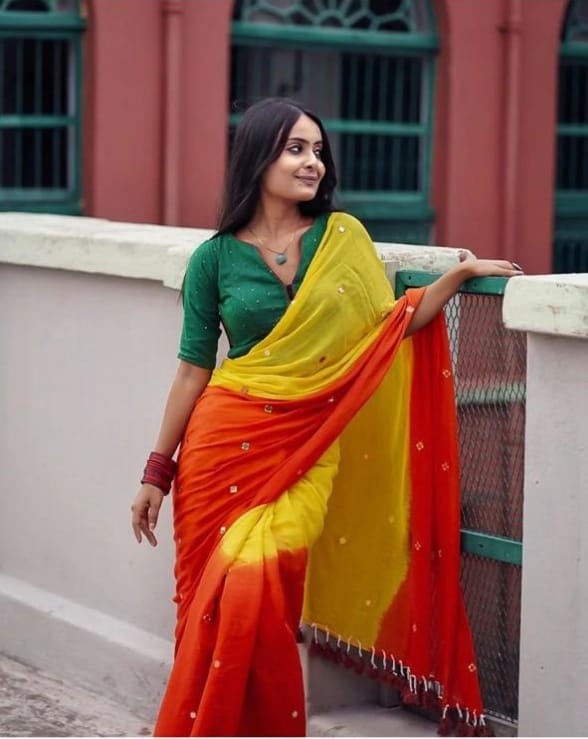 Linen Cotton Saree