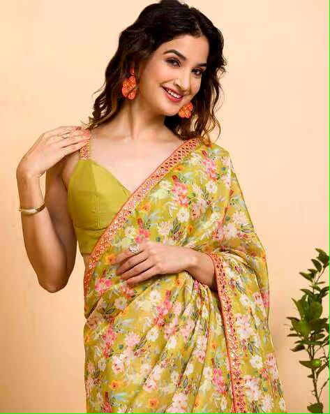 Georgette Sequence Saree