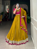 Navaratri Pure Rayon With Gamthi Work Lehenga Choli