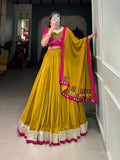 Navaratri Pure Rayon With Gamthi Work Lehenga Choli