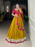 Navaratri Pure Rayon With Gamthi Work Lehenga Choli