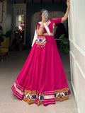 Navaratri Pure Rayon With Gamthi Work Lehenga Choli