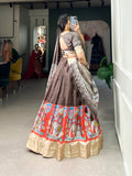 Navaratri Kalamkari Print Lehenga Choli