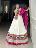 Navaratri Pure Rayon With Gamthi Work Lehenga Choli