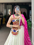 Navaratri Pure Rayon With Gamthi Work Lehenga Choli