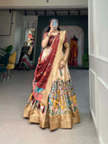 Navaratri Leheriya With Foil Print Lehenga Choli