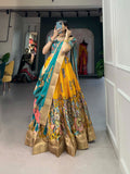 Navaratri Leheriya With Foil Print Lehenga Choli