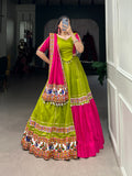 Navaratri Leheriya With Foil Print Lehenga Choli