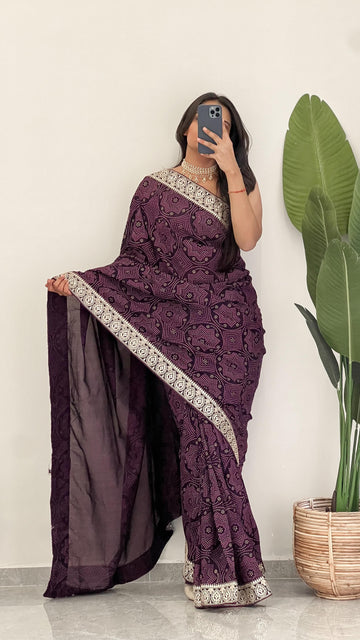 Party Wear Dola Silk Saree