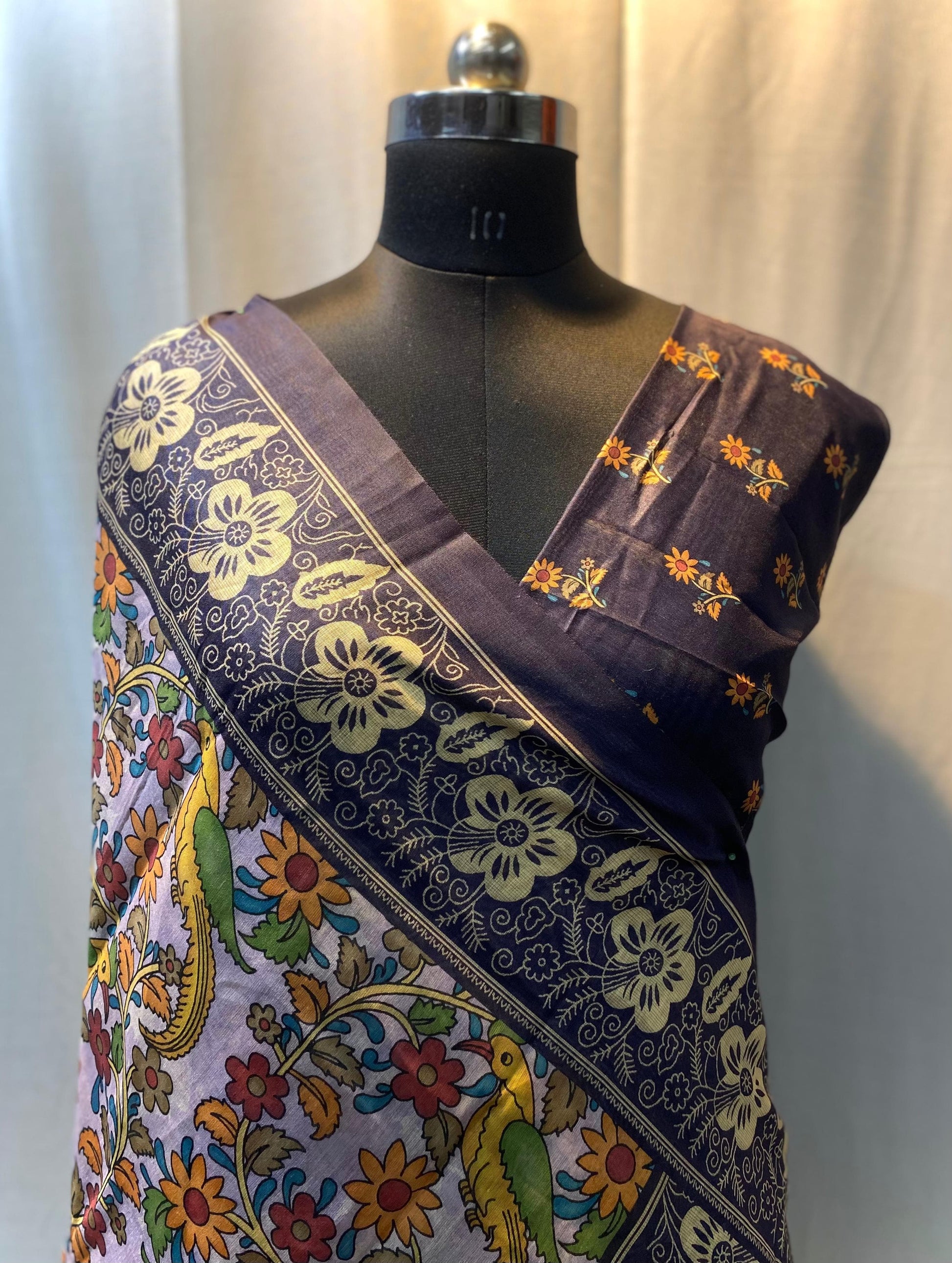 Cotton Chanderi Silk Saree