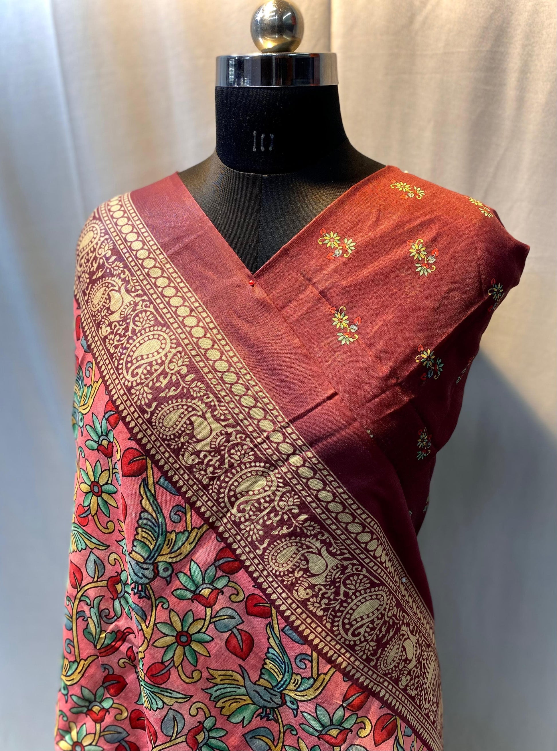 Cotton Chanderi Silk Saree