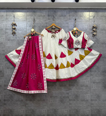 Navratri Trending Pure Camric Cotton Lehenga Choli