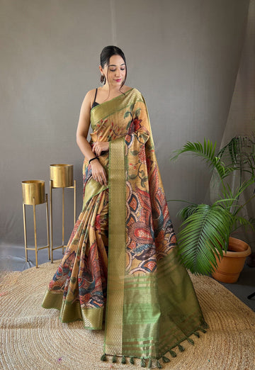 Women's Designer Premium Hemangi Soft Tussar Silk Saree