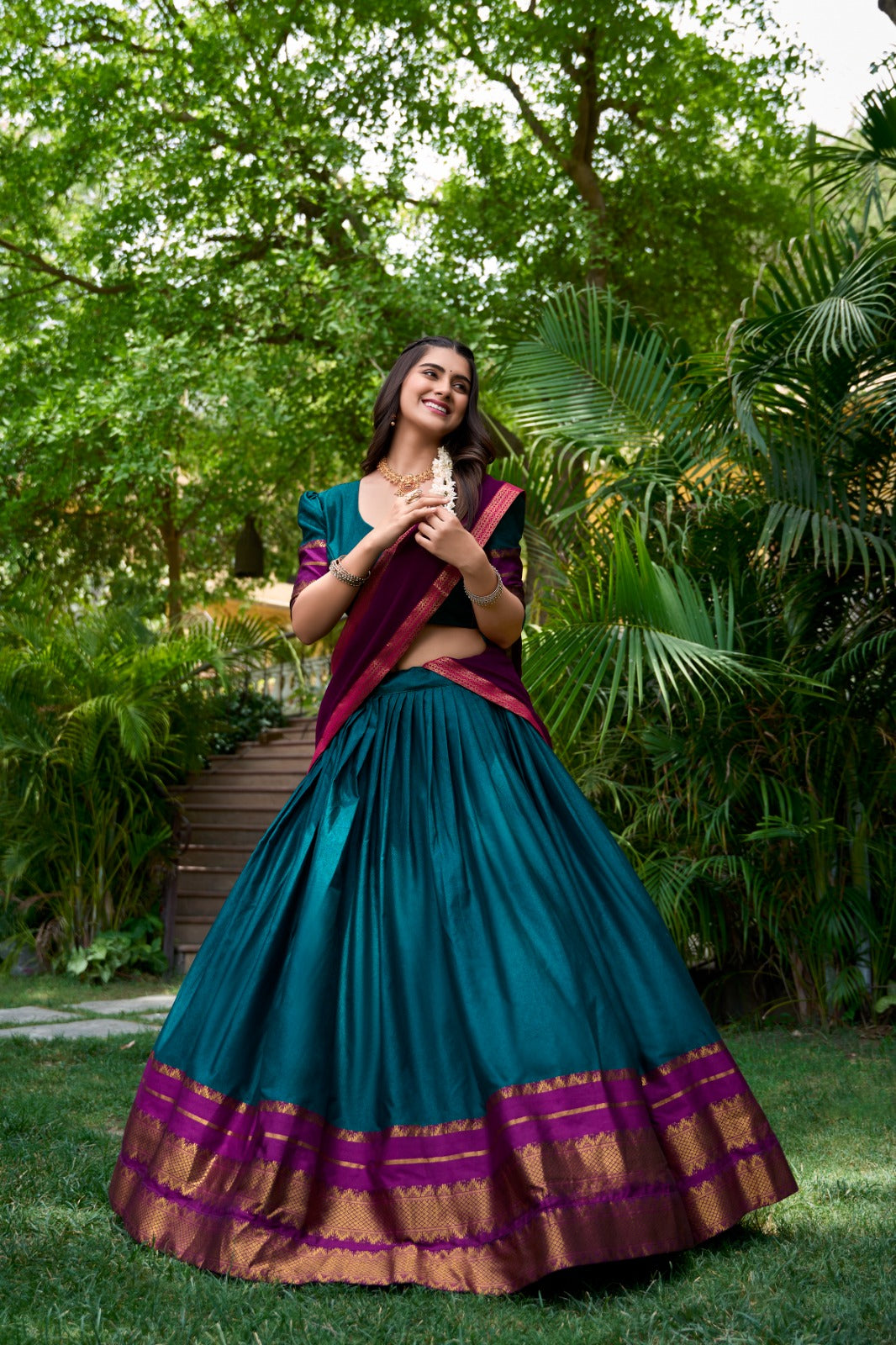 South Style Poly cotton Lehenga Choli