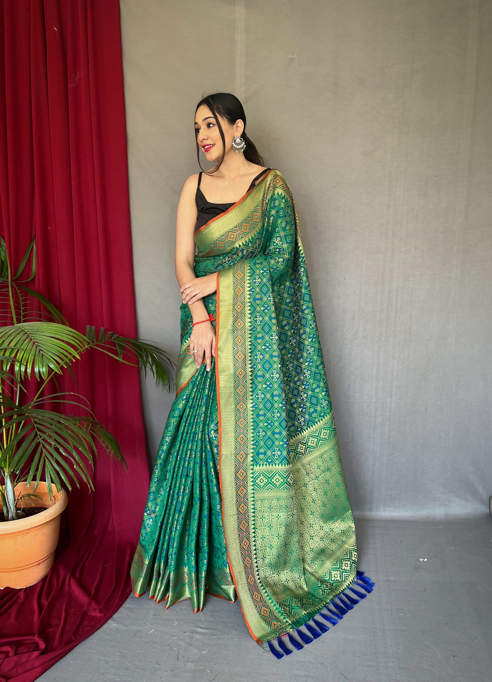 Banarasi Rajkoti Patola Silk Saree