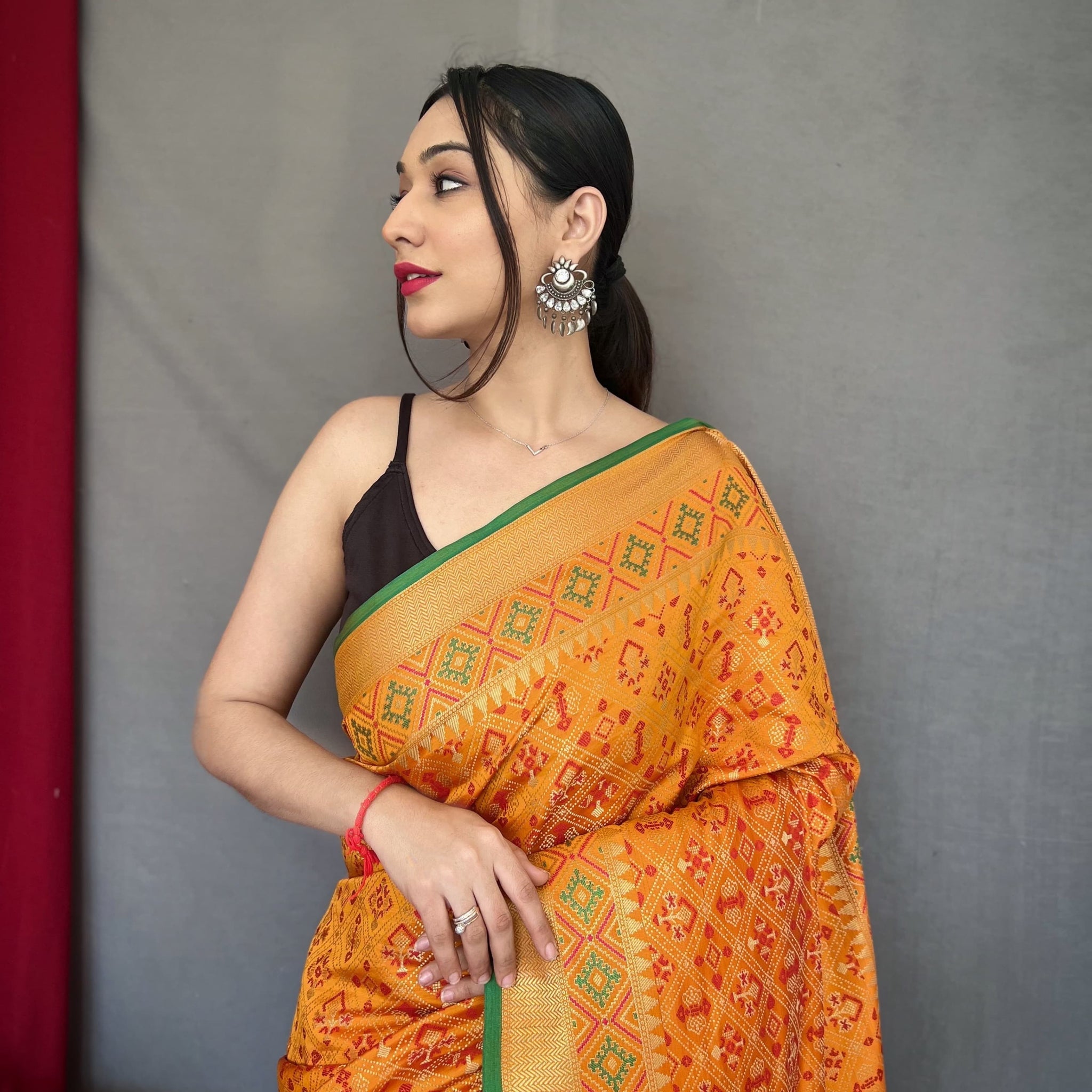 Banarasi Rajkoti Patola Silk Saree