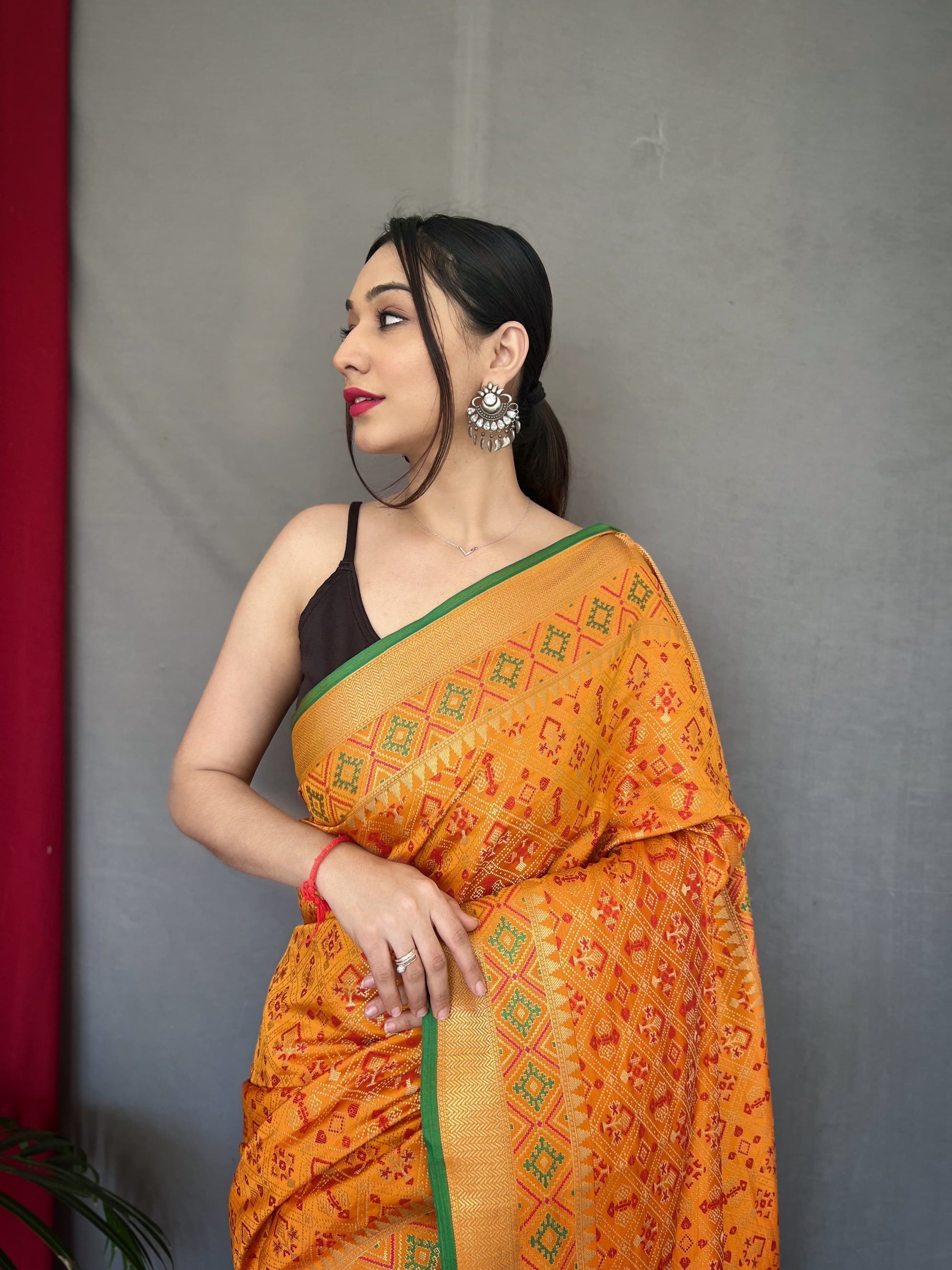 Banarasi Rajkoti Patola Silk Saree