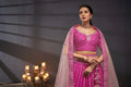 Pink Pure Silk & Heavy Embroidery Bridal Lehenga & Dupatta