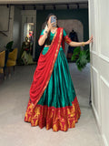 South Indian Style Kalyani Cotton Lehenga Choli