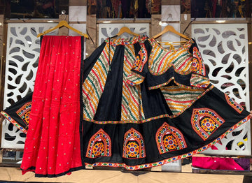 Navaratri Mirror Base Lehenga Choli