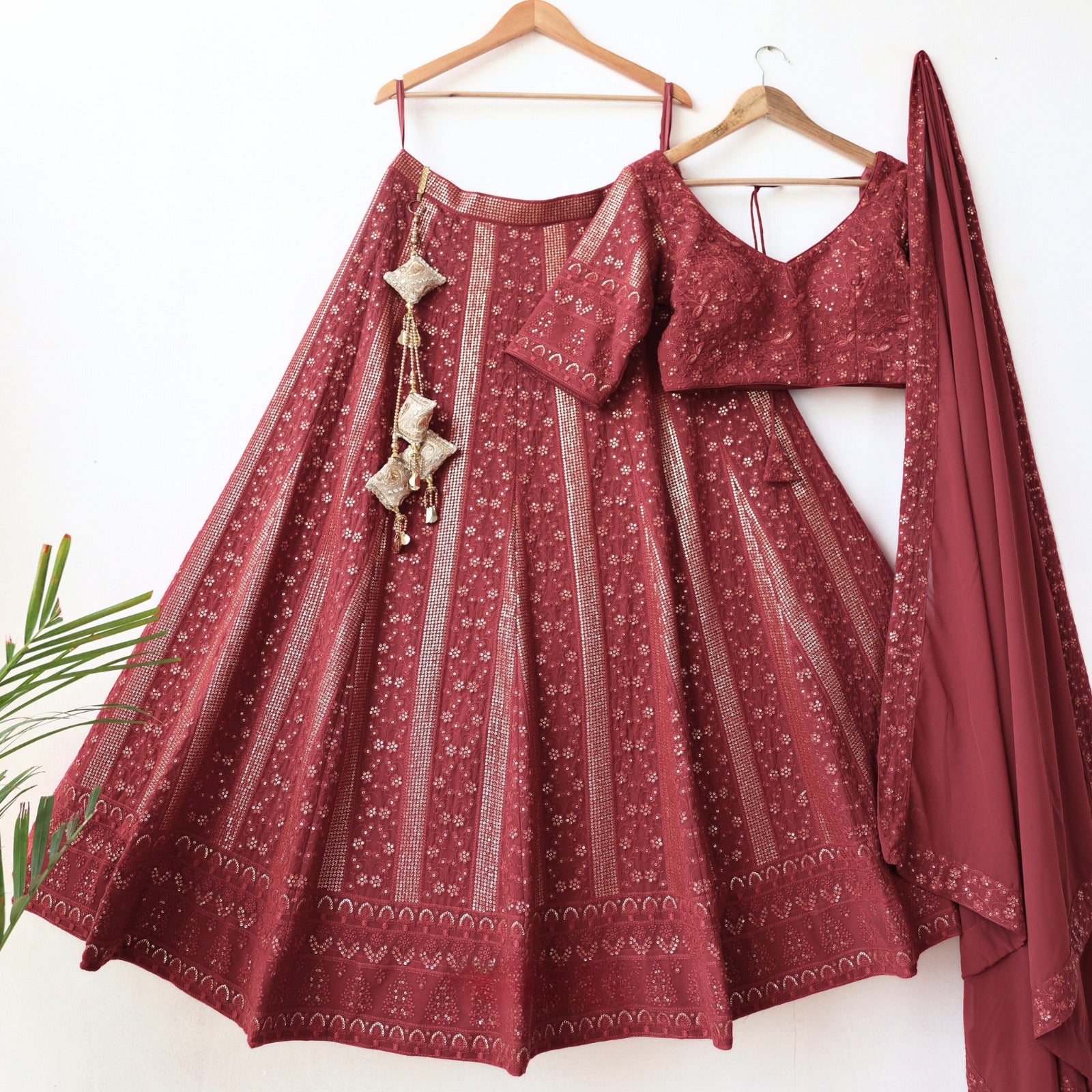 Navaratri Georgette Sequence Lehenga Choli