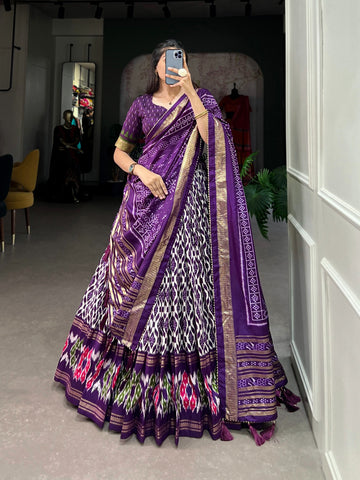 Tussar Silk Lehenga Choli