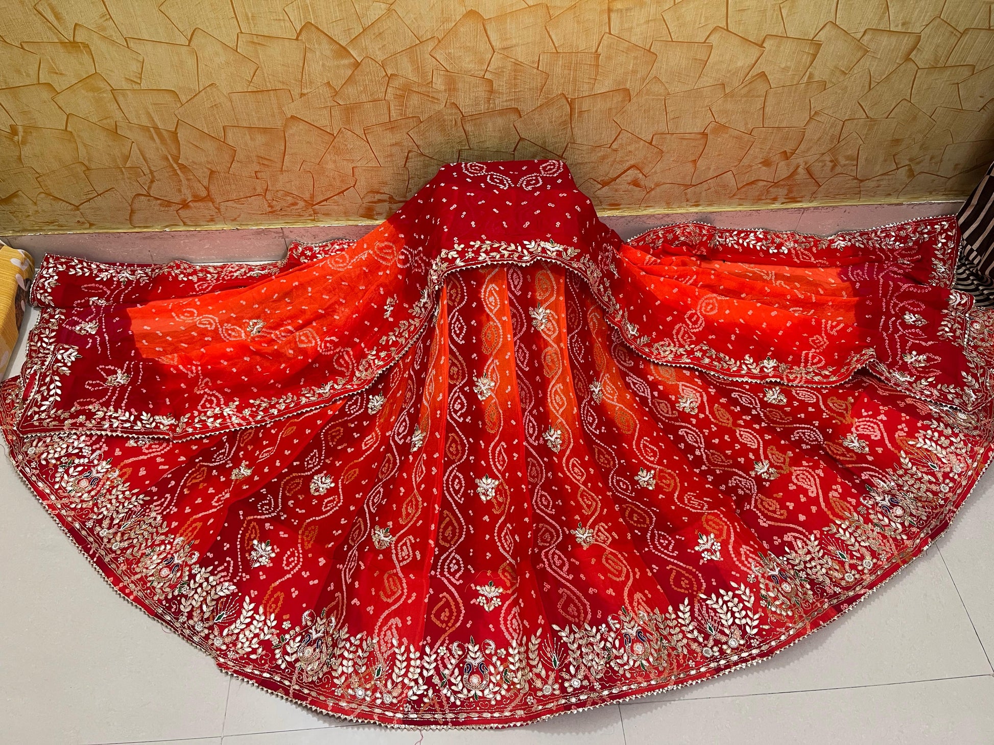 Rajasthani Traditional Lahariya Ojhariya Lahenga Choli