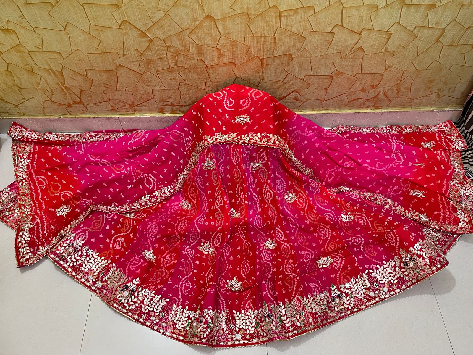 Rajasthani Traditional Lahariya Ojhariya Lahenga Choli