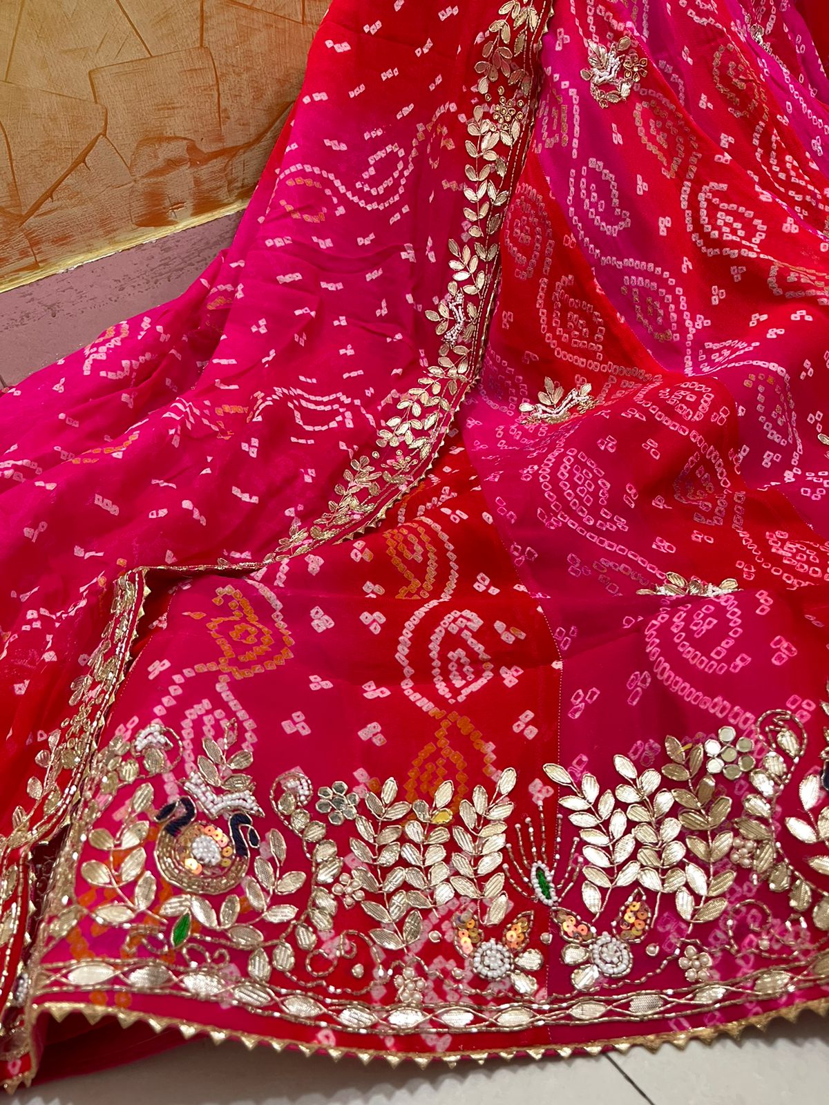 Rajasthani Traditional Lahariya Ojhariya Lahenga Choli