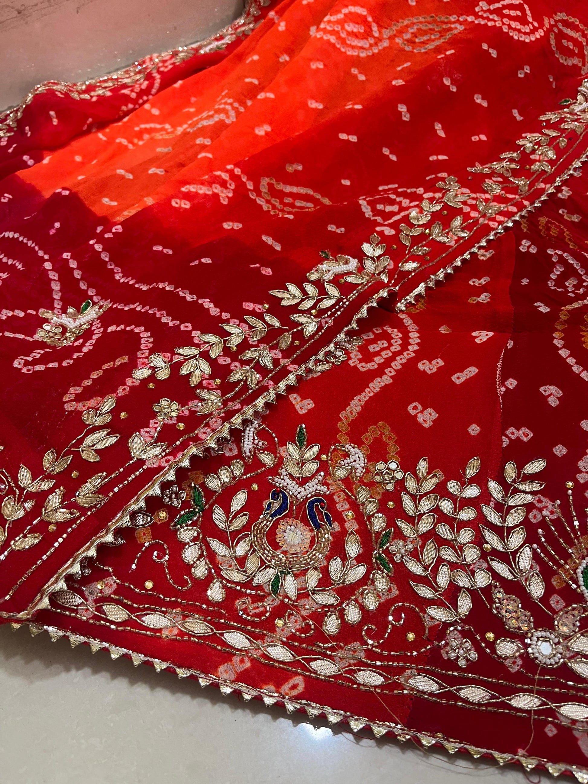 Rajasthani Traditional Lahariya Ojhariya Lahenga Choli