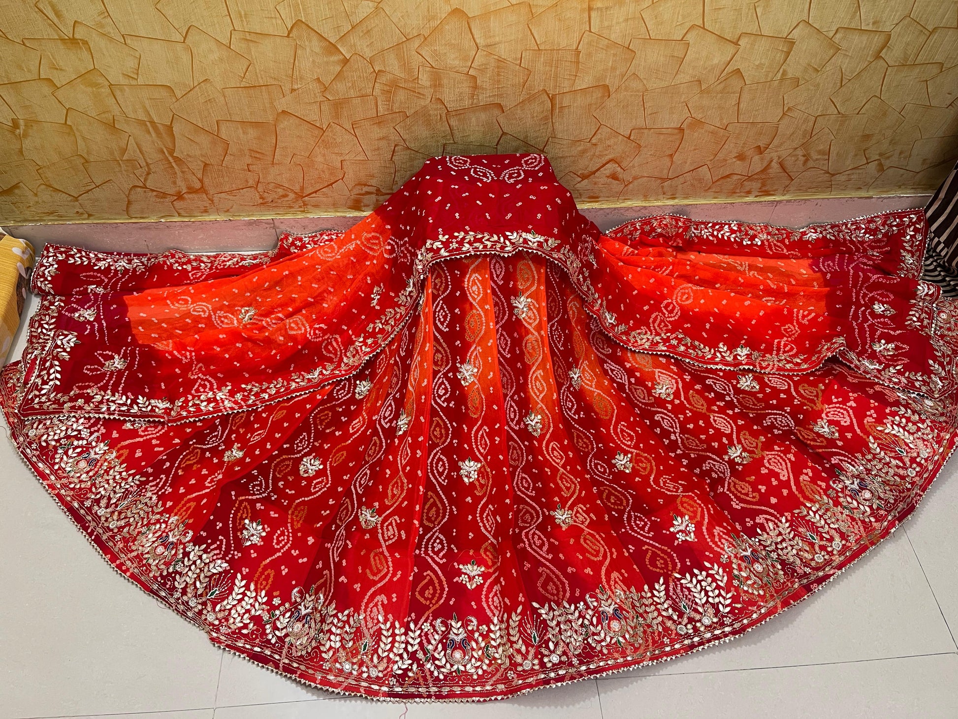 Rajasthani Traditional Lahariya Ojhariya Lahenga Choli