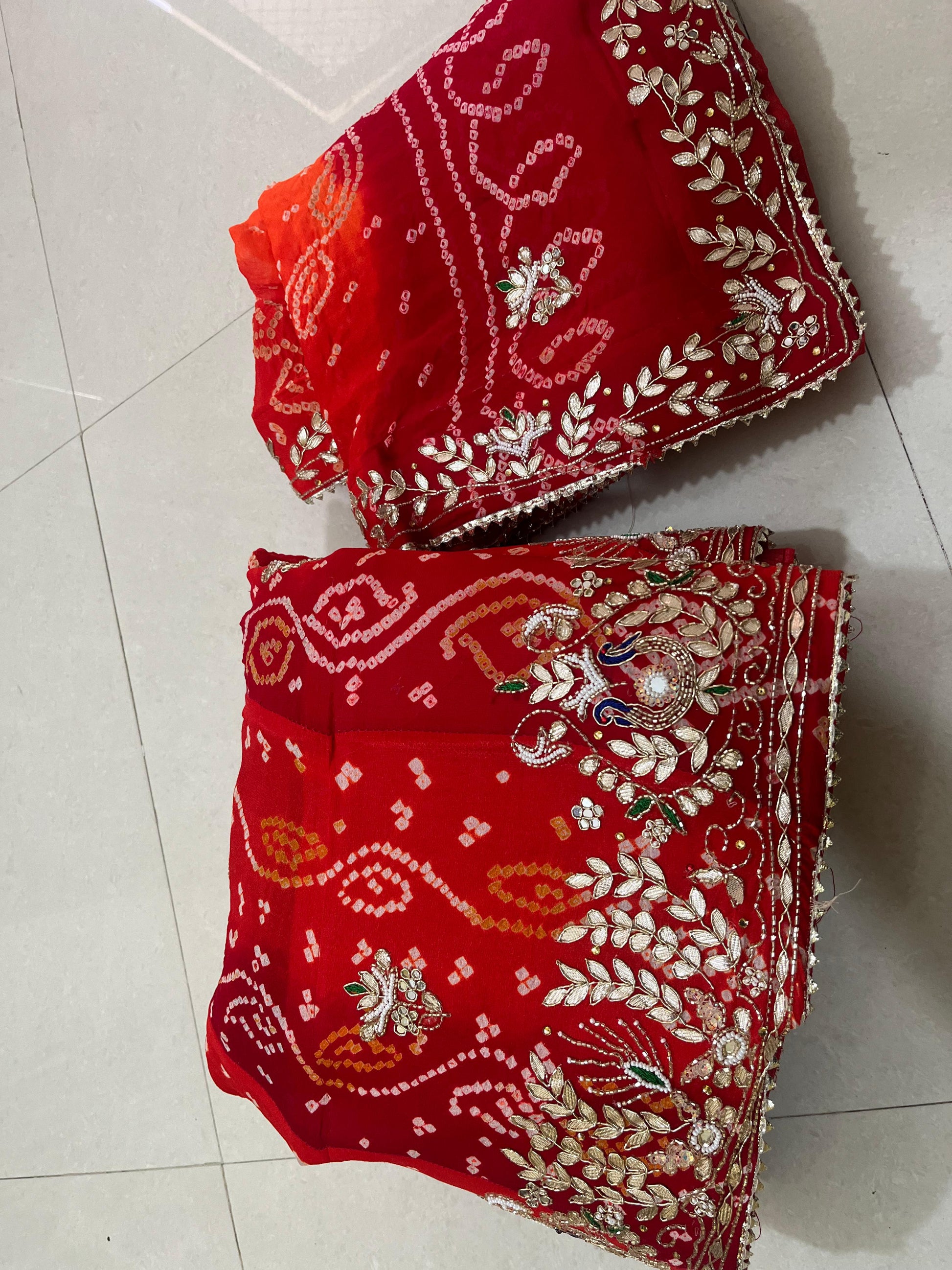 Rajasthani Traditional Lahariya Ojhariya Lahenga Choli