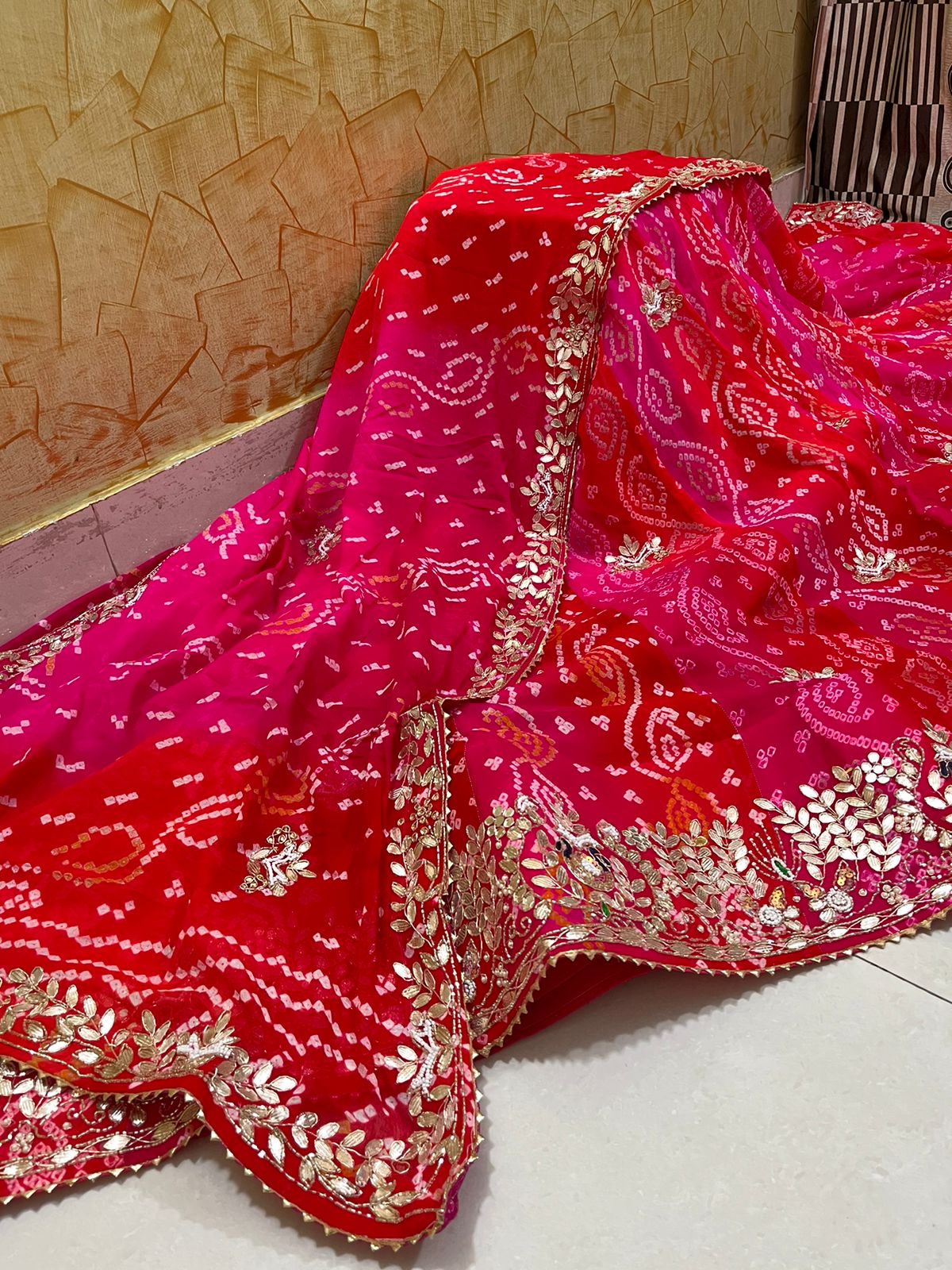 Rajasthani Traditional Lahariya Ojhariya Lahenga Choli