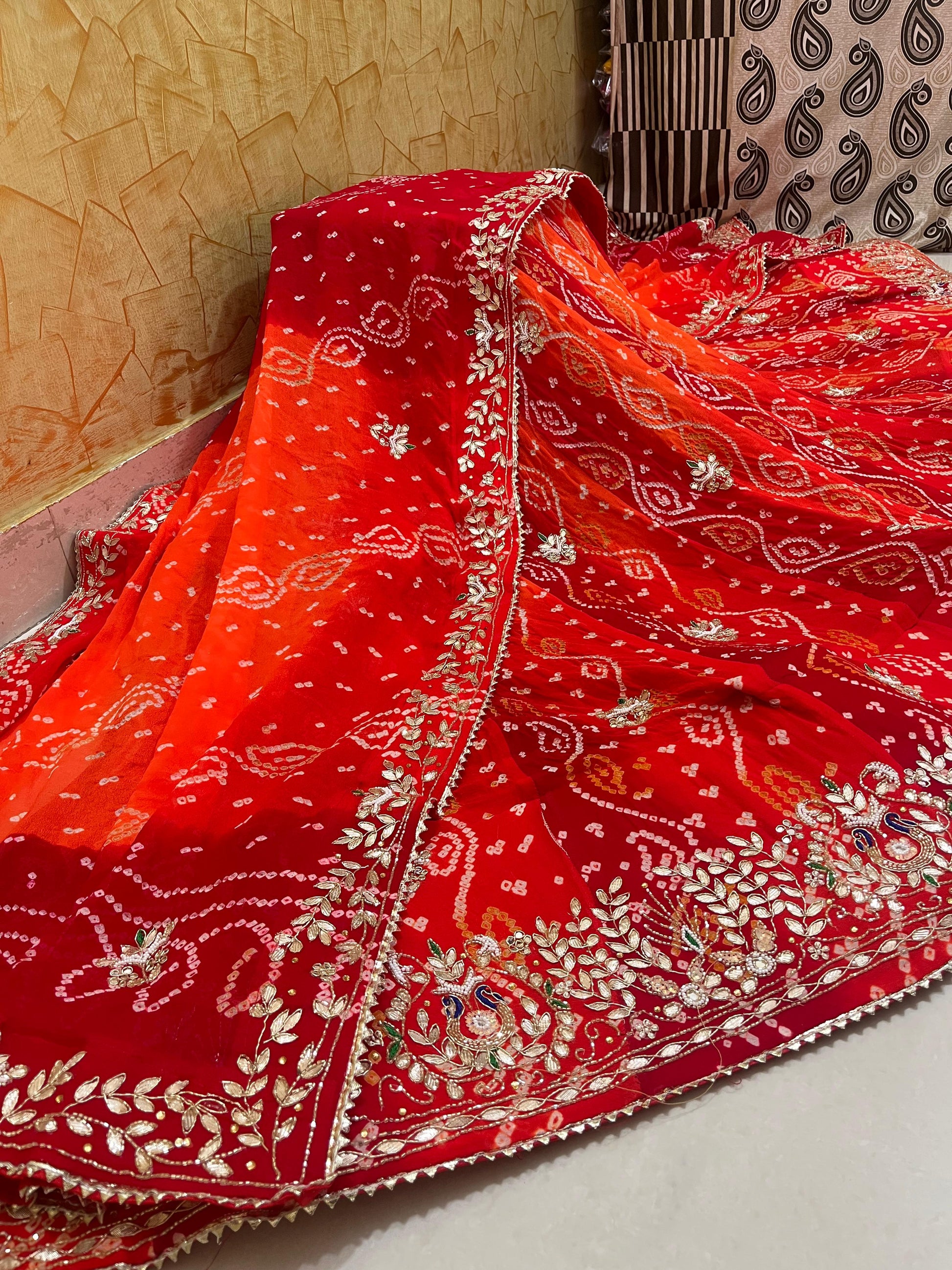 Rajasthani Traditional Lahariya Ojhariya Lahenga Choli