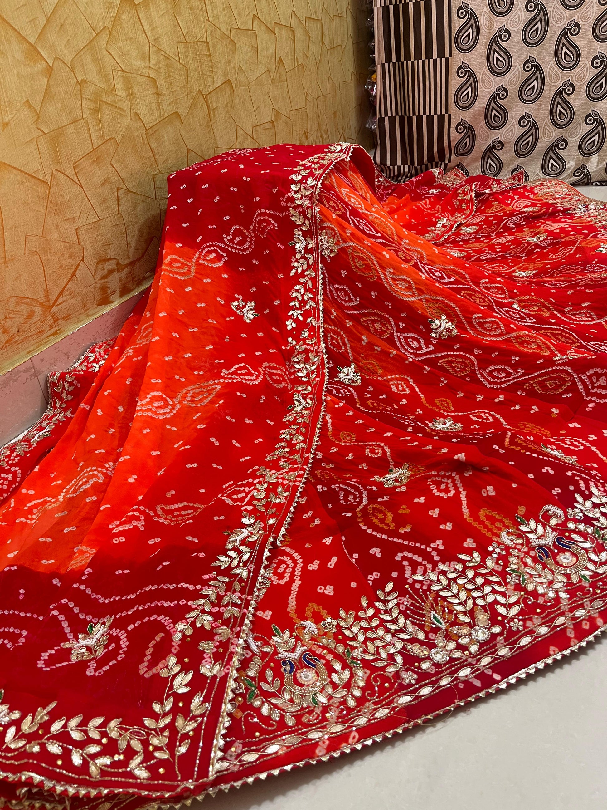 Rajasthani Traditional Lahariya Ojhariya Lahenga Choli