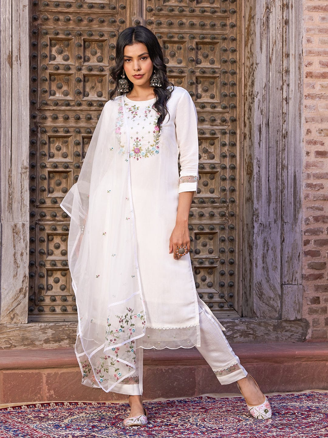 Pure Chanderi Silk Salwar Suit