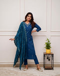 Pure Chanderi Silk Salwar Suit