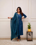 Pure Chanderi Silk Salwar Suit