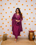 Pure Chanderi Silk Salwar Suit