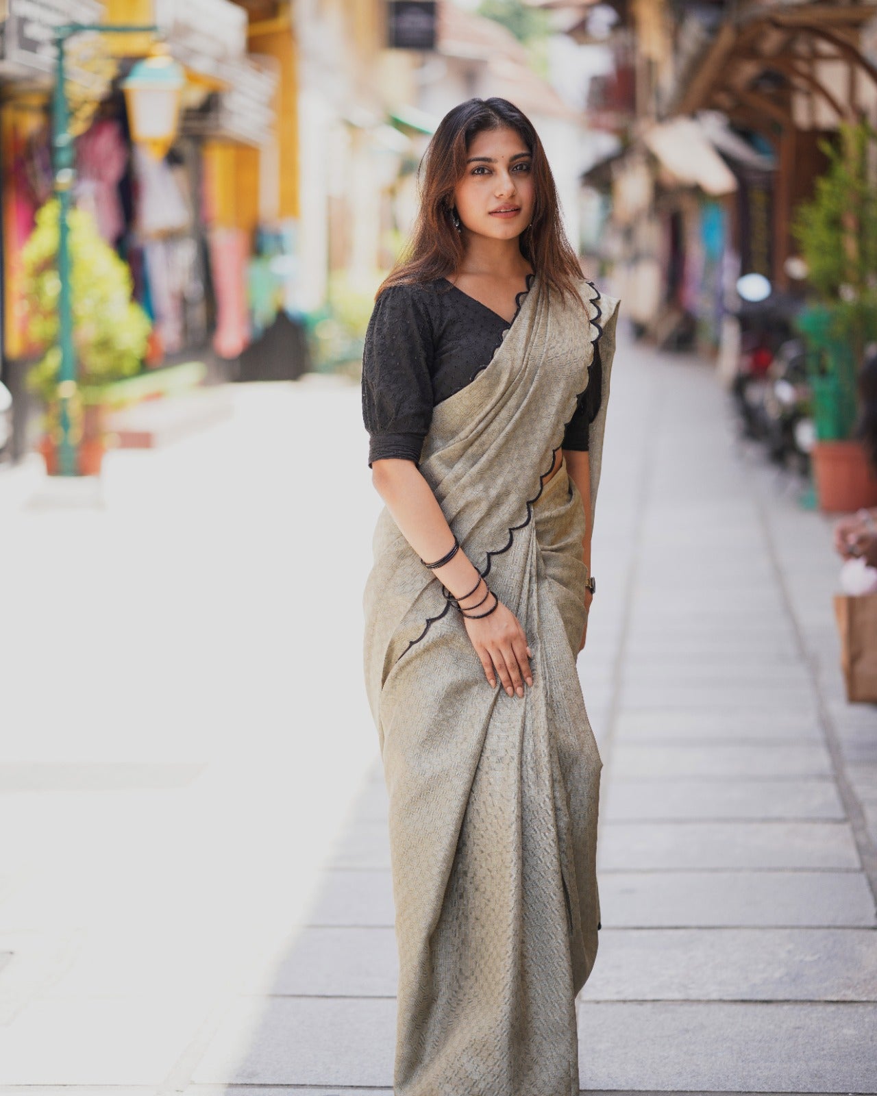 Gadhwal Chex Saree