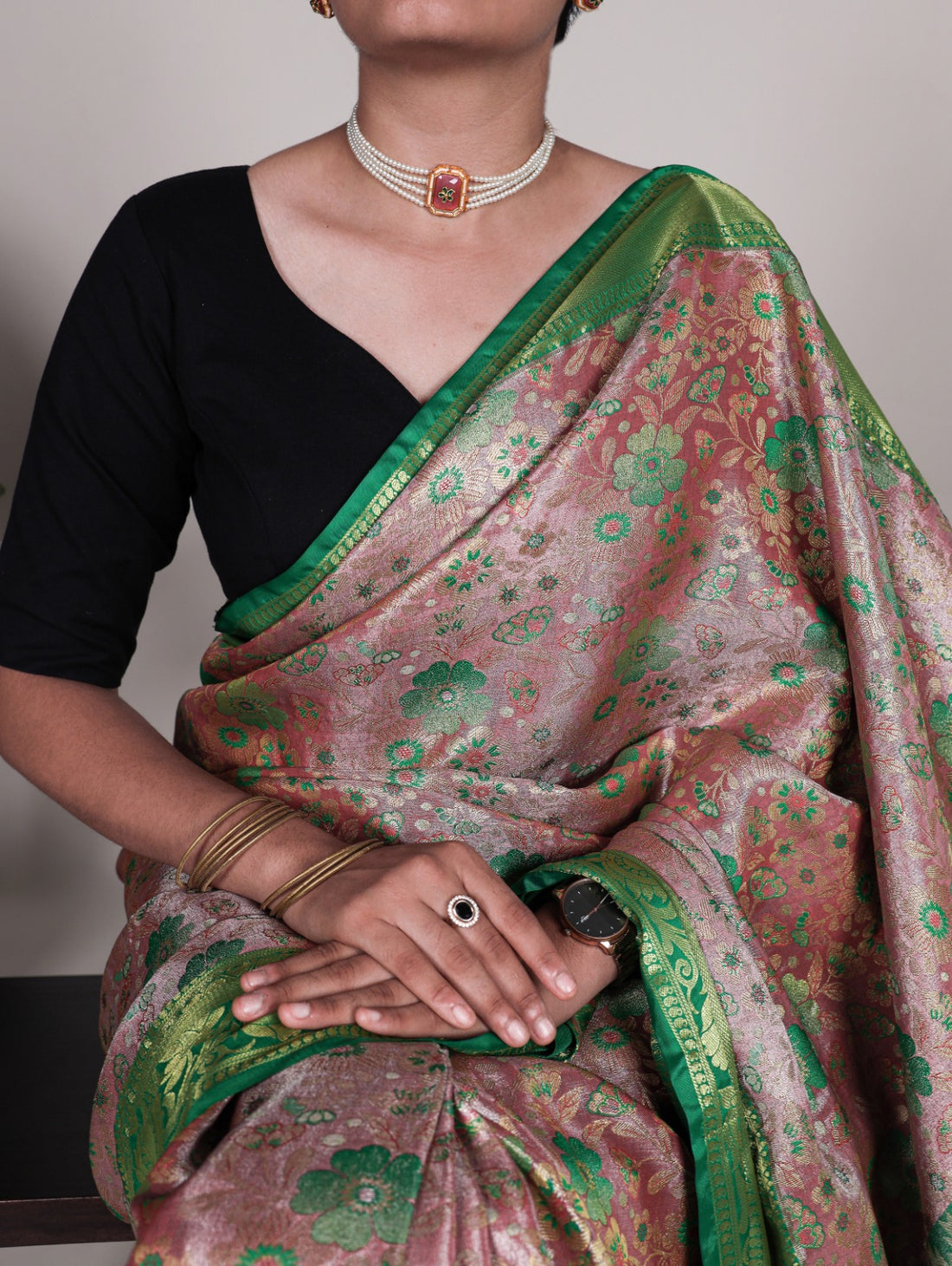 Jacquard Silk Saree