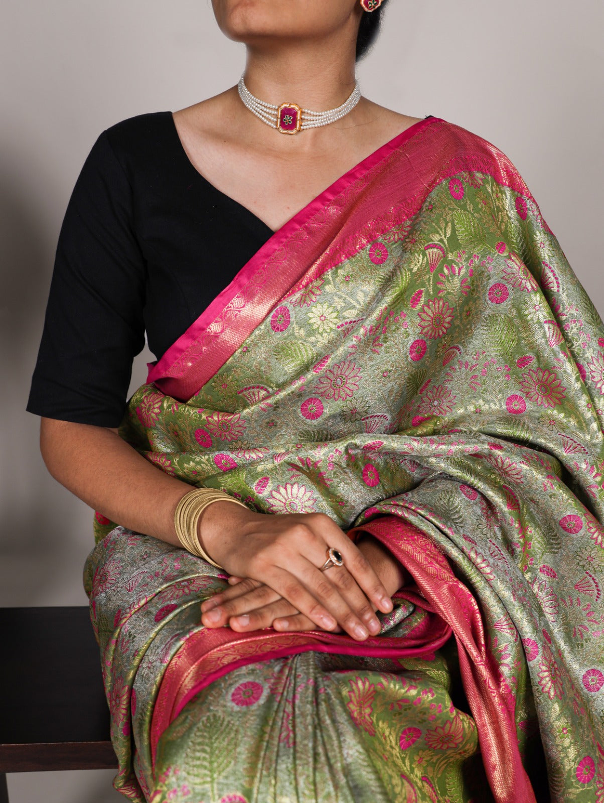 Jacquard Silk Saree