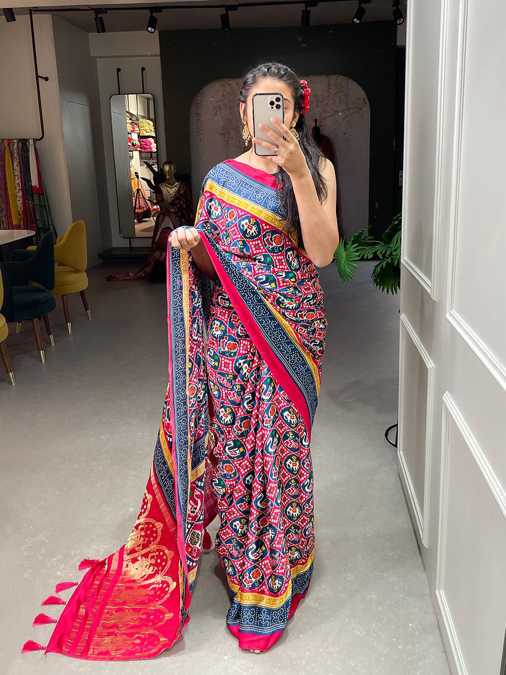 Patola Printed Pure Gaji Silk Saree