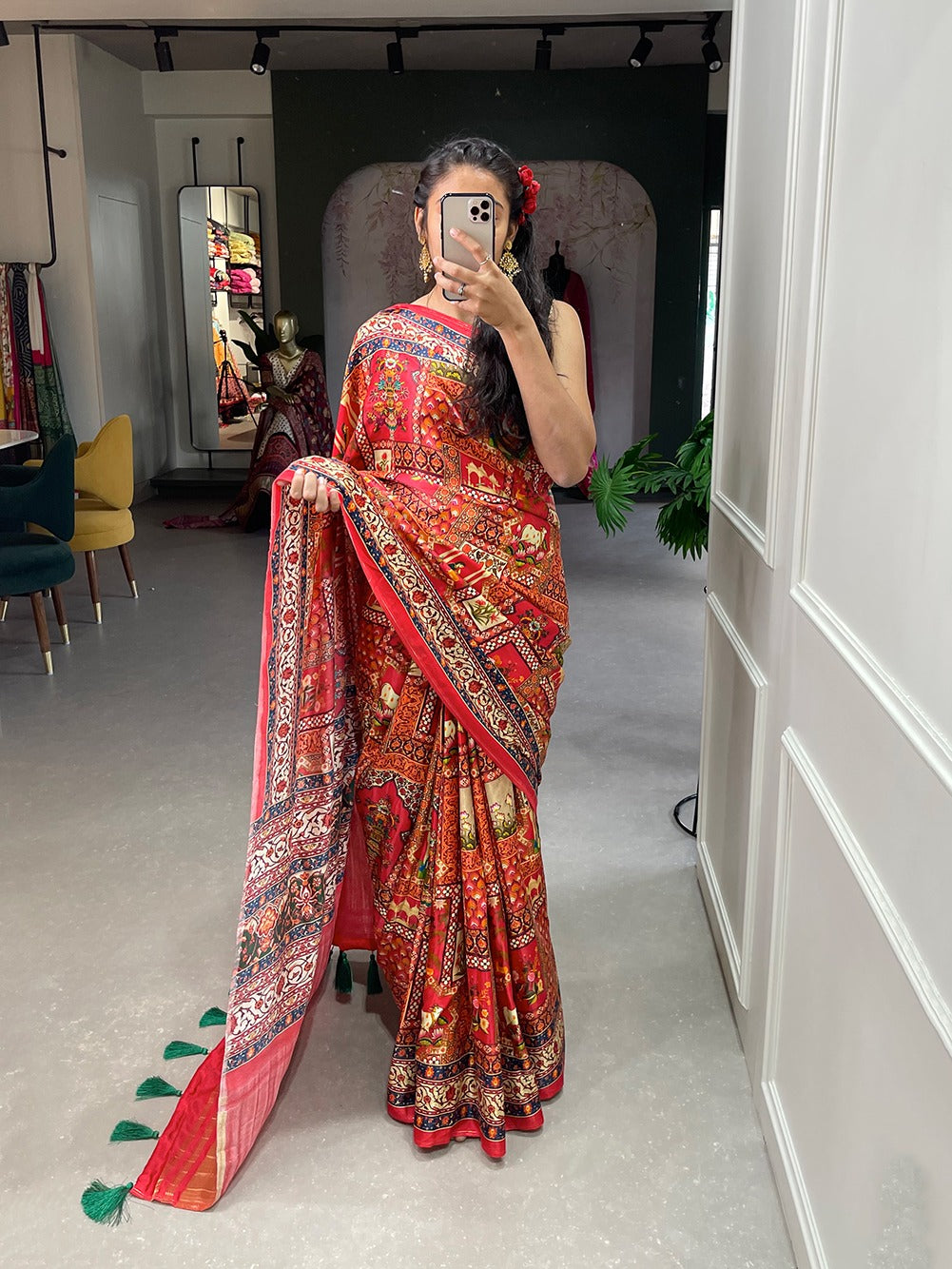 Patola Printed Pure Gaji Silk Saree