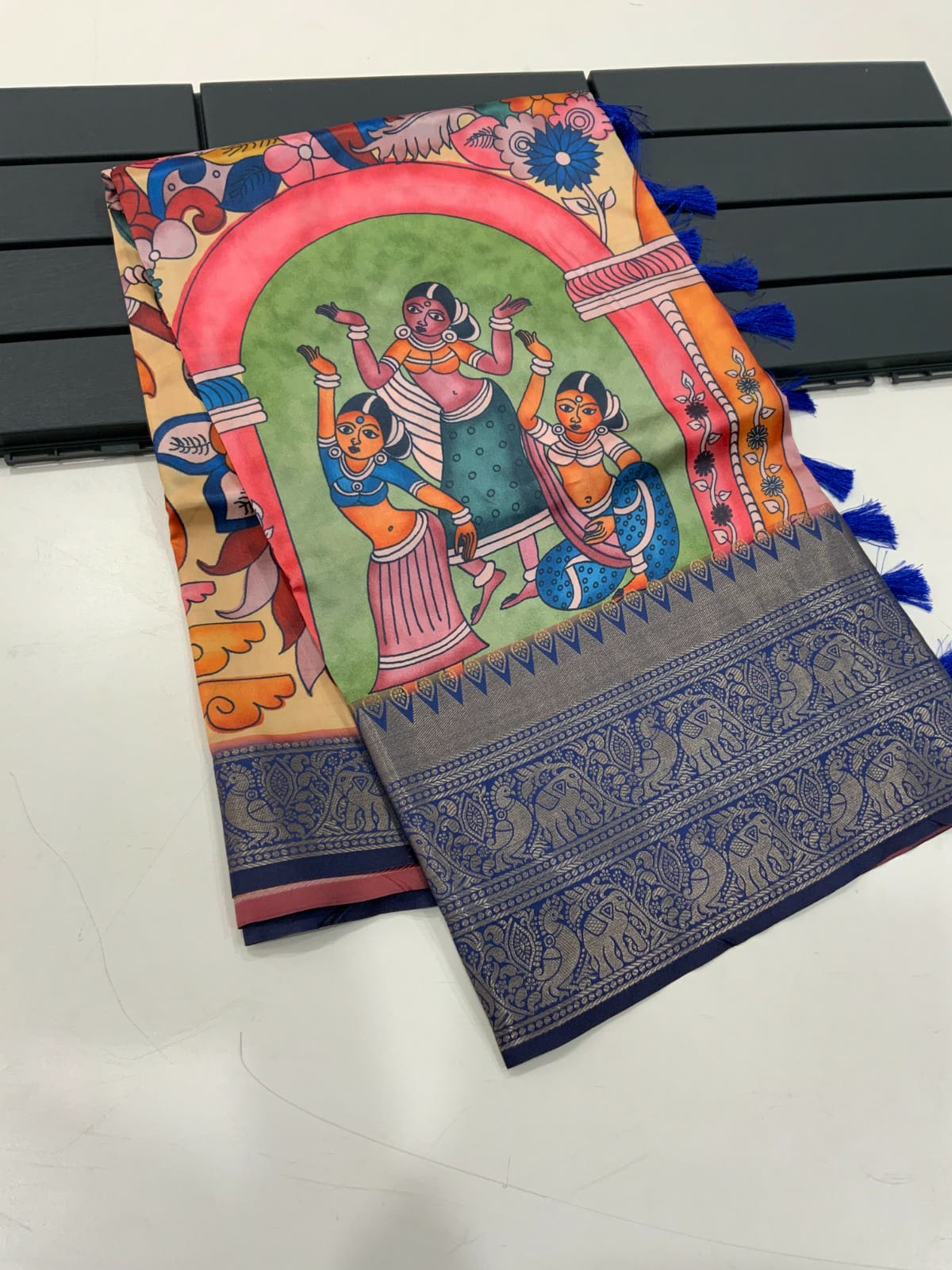 Banarasi Kalamkari Print Saree