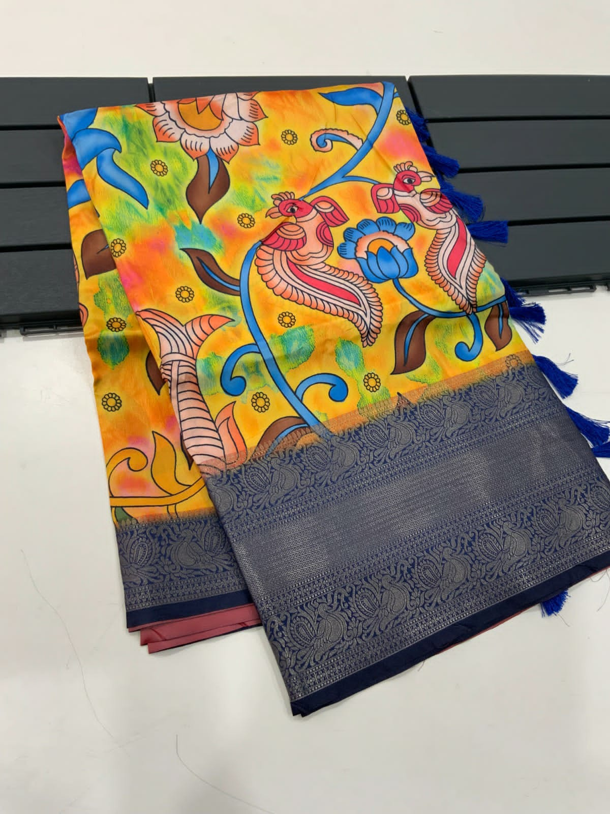 Banarasi Kalamkari Print Saree