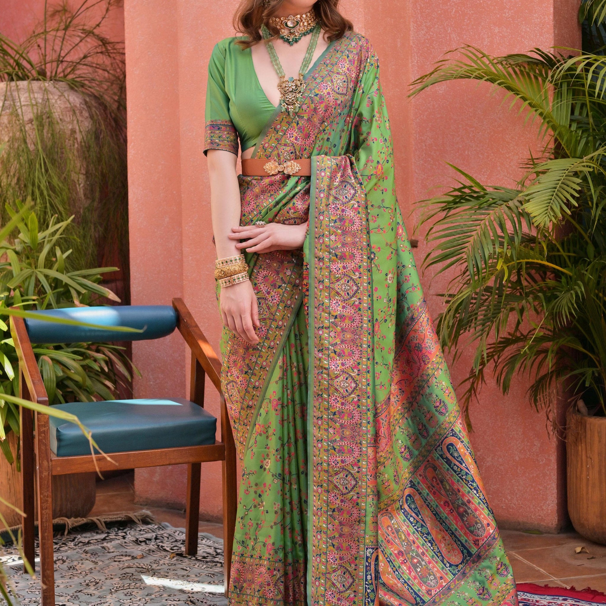 Pashmina Silk Saree