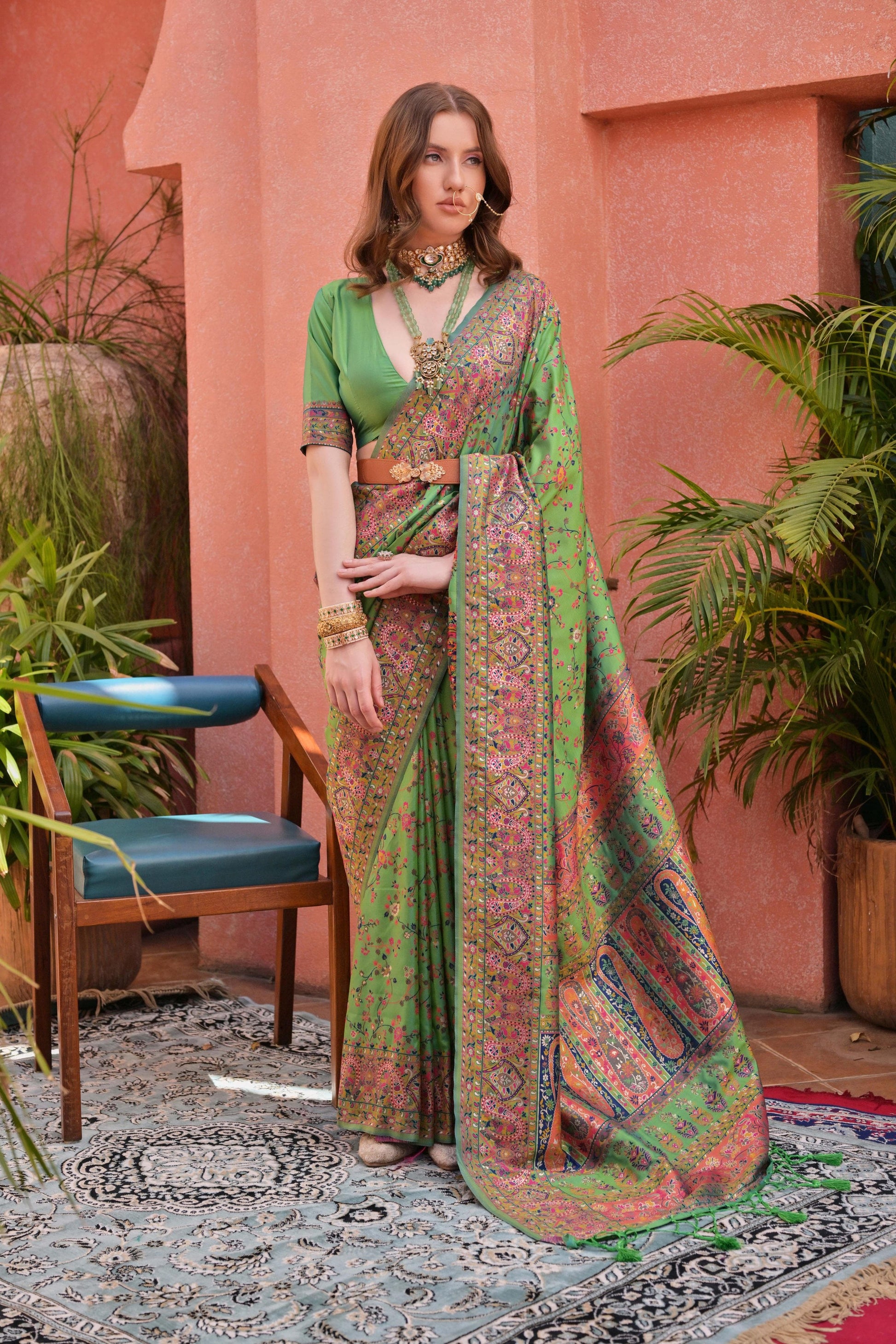 Pashmina Silk Saree